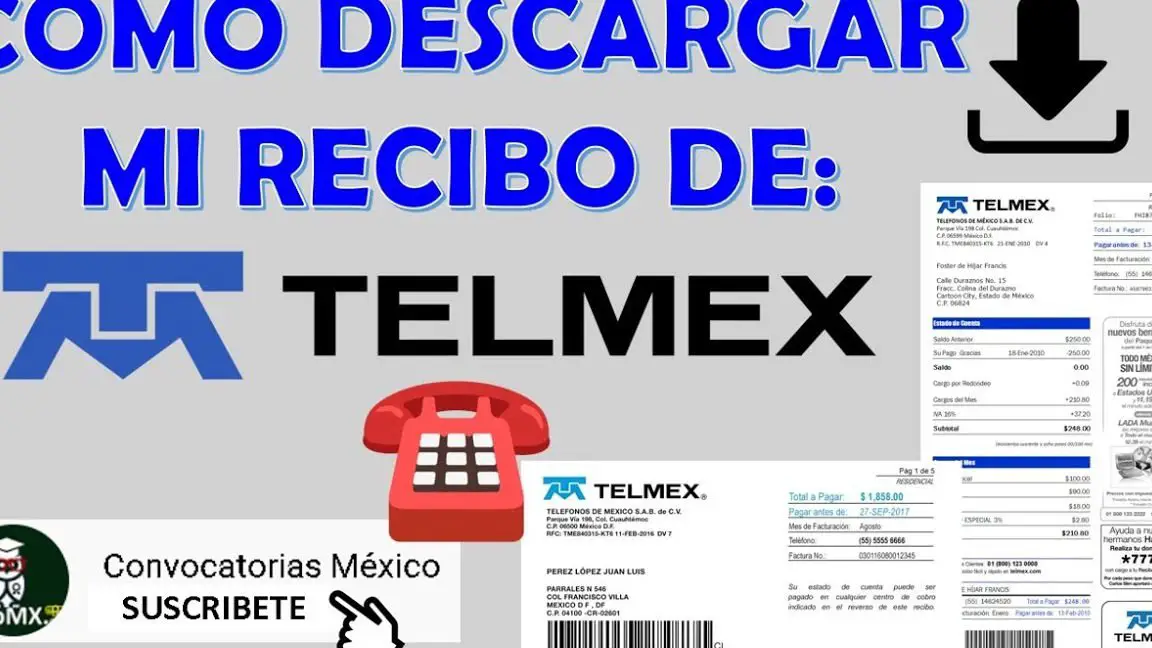 Como Descargar El Recibo De Telmex 6215
